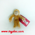 Anel chave do macaco da música da peluche